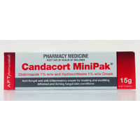 Candacort MiniPak 15g | Clotrimazole 1% Hydrocortisone 1% (S2)