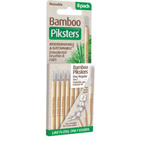 Piksters Bamboo Straight Interdental Brush Size 2 8 Pack