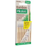 Piksters Bamboo Straight Interdental Brush Size 3 8 Pack
