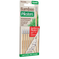 Piksters Bamboo Straight Interdental Brush Size 4 8 Pack