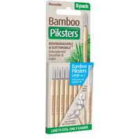 Piksters Bamboo Straight Interdental Brush Size 5 8 Pack