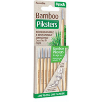 Piksters Bamboo Straight Interdental Brush Size 6 8 Pack