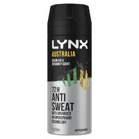 Lynx Deodorant 72 Hour Antiperspirant Australia 165ml