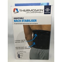 Thermoskin Adjustable Back Stabiliser Black Large
