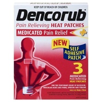 Dencorub Pain Relieving Heat Patch 3 Medicated Patches