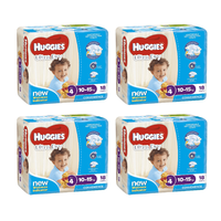 Huggies Ultra Dry Nappies For Boys Toddler 10-15kg 18 Pack [Bulk Buy 4 Units]
