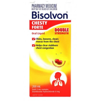 Bisolvon Chesty Forte Double Strength Oral Liquid 200mL (S2)