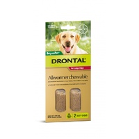 Drontal Allwormer Chewable 35kg for Dogs 2 pieces