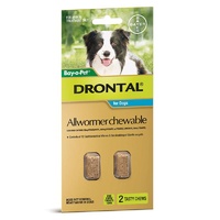 Drontal Allwormer Chewable 10kg for Dogs 2 pieces