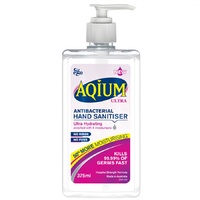 Ego Aqium Antibacterial Hand Sanitiser Ultra 375mL
