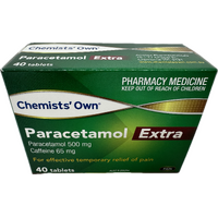 Chemists' Own Paracetamol Extra 40 Tablets (S2)