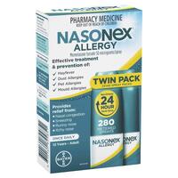 Nasonex Allergy 24 Hour Nasal Relief 140 Sprays Value Twin Pack (S2)