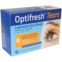 Optifresh Tears Lubricant Eye Drops 30 x 0.4mL