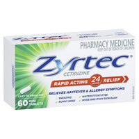 Zyrtec 10mg 60 Tablets (S2)