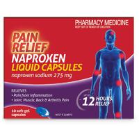 Pain Relief Naproxen 10 Liquid Capsules (S2)