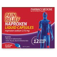 Pain Relief Naproxen 30 Liquid Capsules (S2)
