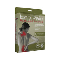 Byron Naturals Eco Pain Patches Pain Relief (Heat Patches - 9cm x 13cm) x 6 Pack