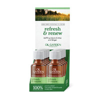 Oil Garden Essential Oil Blend Refresh & Renew 25ml  [Bulk Buy 8 Units]