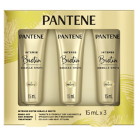 Pantene Intense Miracle Treatment Shots Biotin Nourish 3 Pack 