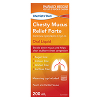 Chemist's Own Chesty Mucus Relief Forte 200ml (S2)
