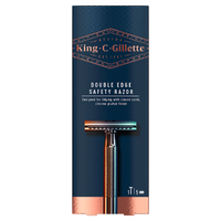King C Gillette Double Edge Safety Razor with 5 Blade Refills