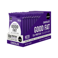 Googys Good Fat Collagen Bar Chocolate 45g [Bulk Buy 12 Units]