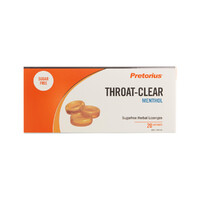 Pretorius Throat-Clear Lozenges Menthol 20 Pack
