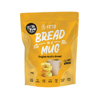 Get Ya Yum On (90 sec Keto) Bread In A Mug English Muffin Bread 50g