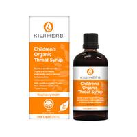 Kiwiherb Children's Organic Throat Syrup 100ml