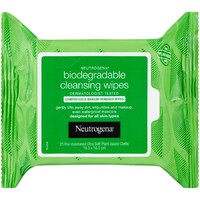 Neutrogena Biodegradable Cleansing Face Wipes 25 Pack