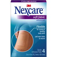 Nexcare Soft Fabric Adhesive Pad 4 Pack
