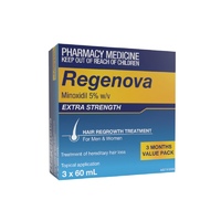 Regenova 5% Topical Hair Regrowth Treatment 3 x 60ml (S2)