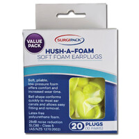 Surgipack 6955 Hush A Foam Soft Foam Earplug 10 Pairs