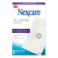 Nexcare All In One Soft Cloth Adhesive Pad 5 Pack