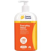 Cancer Council Every Day Value Sunscreen SPF 50 500ml