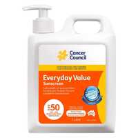 Cancer Council Every Day Value Sunscreen SPF 50 1L