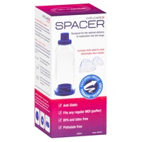 Welcare Anti-Static Spacer Chamber + Adult & Child Face Mask