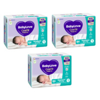 BabyLove Cosifit Jumbo Nappies Newborn 84 Pack [Bulk Buy 3 Units]