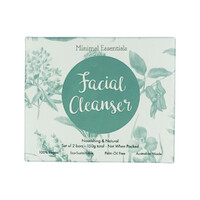Minimal Essentials Facial Cleansing Bar (Nourishing & Natural) x 2 Pack (150g net)
