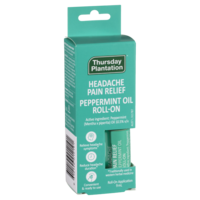Thursday Plantation Peppermint Oil Roll-On 9mL Headache Pain Relief Symptoms