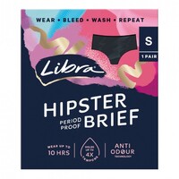 LIBRA Reusable Hipster Brief Small 1 Pair