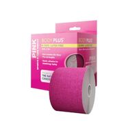 Body Plus K-Tape Latex Free 5cm X 5m Precut Pink