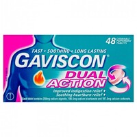 Gaviscon Tab Dual Action Mixed Berry 48 Tablets 
