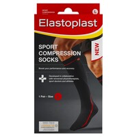 Elastoplast Sport Compression Socks Large 1 Pair