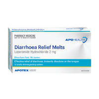 ApoHealth Diarrhoea Relief Melts 12 Pack (S2)