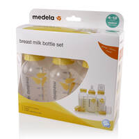 Medela Breast Milk Bottle 250ml with Wide Base Teat 3 Pack