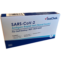JusChek SARS-CoV-2 COVID Rapid Antigen Nasal Swab Self Test (5 Tests)