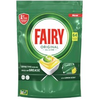 Fairy Original All In One Lemon Automatic Dishwasher Tablets 64 Pack