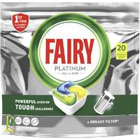 Fairy Platinum Lemon Dishwasher Tablets 20 Pack