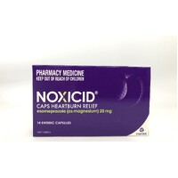 Noxicid HeartBurn Relief Esomeprazole 20mg 14 Capsules (S2)